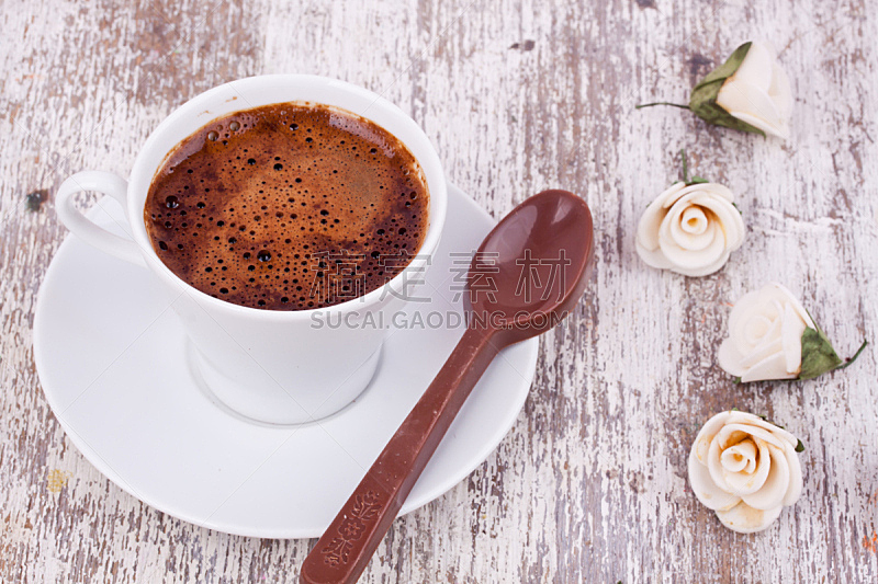 巧克力,土耳其清咖啡,褐色,咖啡馆,桌子,水平画幅,小的,浓咖啡,咖啡,热