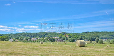 德国,,岛,吕根岛,旅游目的地,水平画幅,赛林,无人,乡村,全景