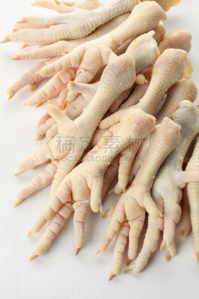 豉汁凤爪,垂直画幅,生食,动物身体部位,鸡肉,食品,肉,动物足,摄影