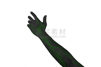手臂,背景分离,做手势,数字化显示,人造物,里面,握柄,前臂,电子人,机械手