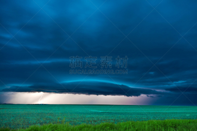 超级,平原,美国,天空,风,暴风雨,水平画幅,无人,俄克拉荷马,暴雨