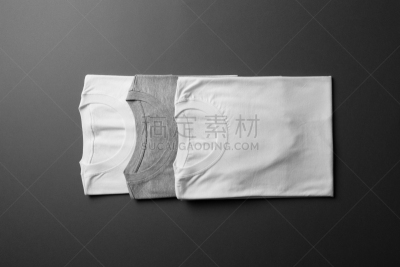 折叠的,t恤,白色,灰色,轻蔑的,正下方视角,英文字母t,衬衫,皱纹,男女通用