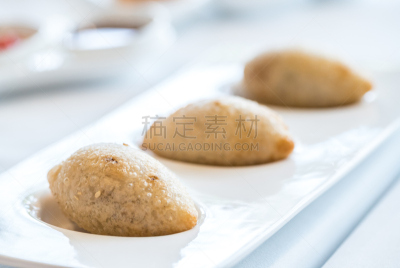 饺子,烧烤猪肉,菜单,庞洛克,小圆面包,炸制食物,清新,食品,泰国,东方食品