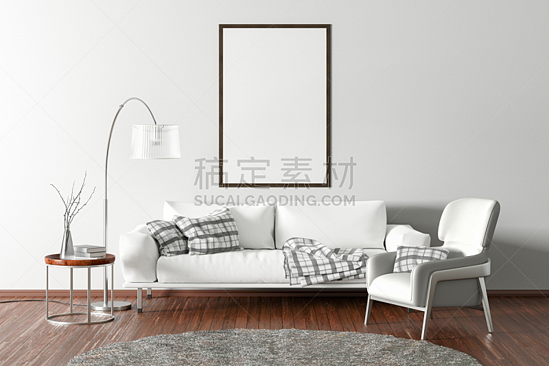 空白的,室内,起居室,椅子,硬木地板,垂直画幅,地毯,住宅房间,木制