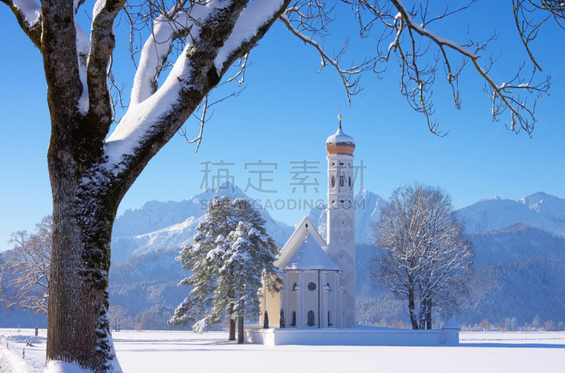 圣马洛,天空,水平画幅,山,雪,无人,巴洛克风格,施万高