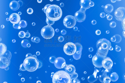水,泡泡,蓝色,气泵,纳米技术,显微镜,风,水平画幅,纹理效果,玻璃