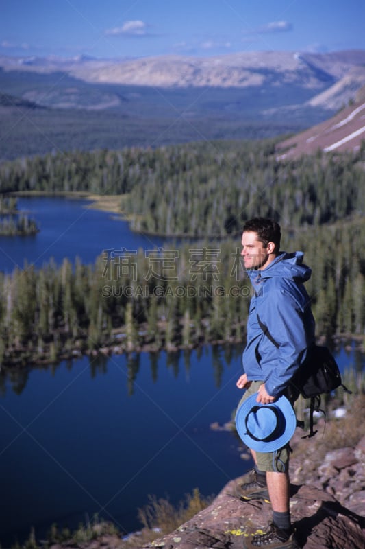 山,风景,宏伟,上尤因特斯荒野地区,垂直画幅,地形,蓝色,户外,干净,湖