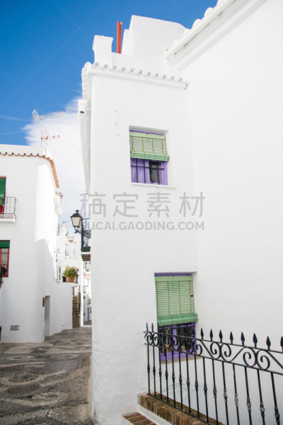 弗里希里亚纳,街道,奈哈,垂直画幅,外立面,山,建筑,无人,乡村,阳台