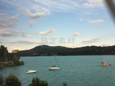 奥地利,著名景点,湖,卡林斯亚,夏天,户外,天空,建筑,城市