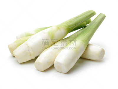 Wildrice stem（Zizania latifolia）on white background