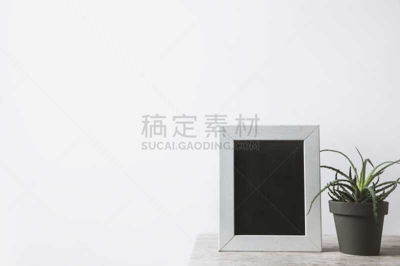 边框,无人,白色,植物,桌子,绿色,黑板,贺卡,留白,水平画幅