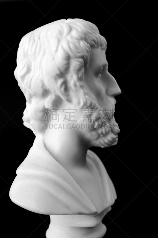 sophocles,诗人,编剧,垂直画幅,古典希腊,雕像,远古的,男人,人,成年的