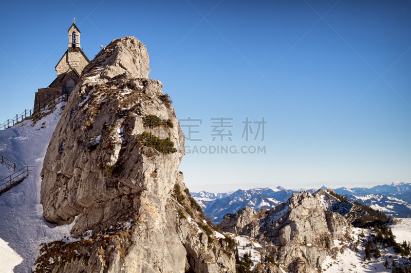 文德尔施泰因,天空,古董,外立面,水平画幅,山,无人,古老的,古典式