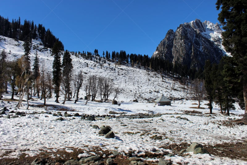 雪,冬天,印度,山谷,山,索马,查谟和克什米尔,天空,气候,旅行者