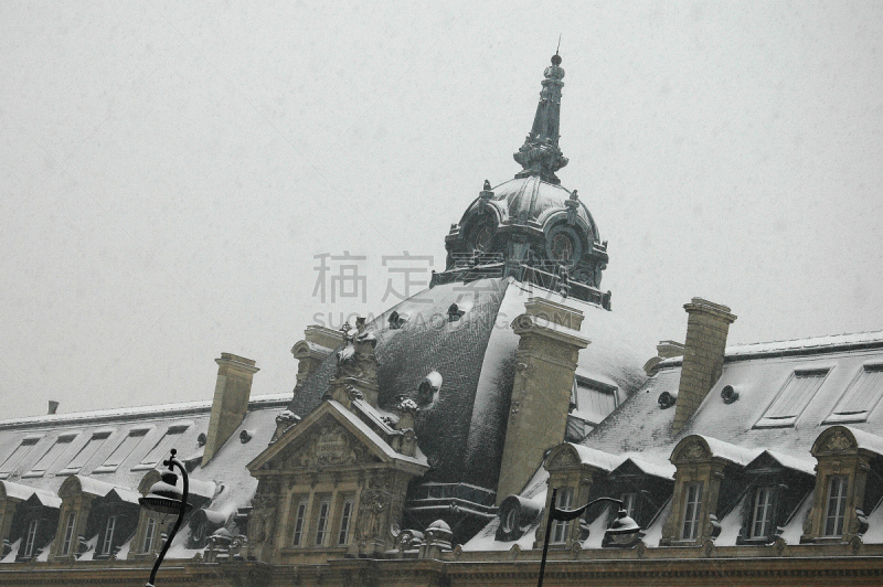 雷恩,水平画幅,冬天,雪,无人,法国,摄影