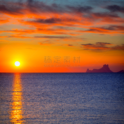 福门特拉岛,看风景,伊比沙岛,西班牙威德拉,水,天空,无人,夏天,巴利阿里群岛,户外