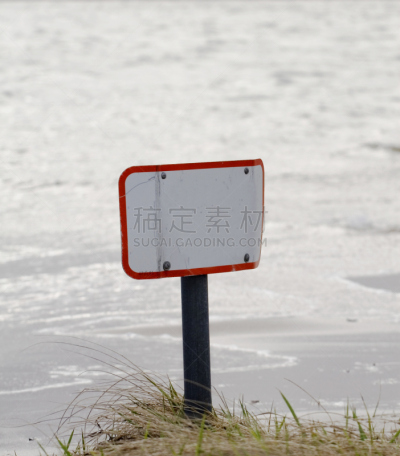 海滩,标志,垂直画幅,水,沙子,草,概念,危险,商务