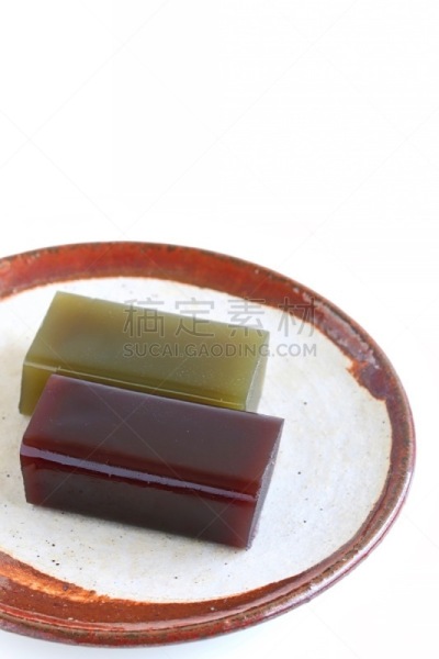 甜豆沙,果冻,羊羹,日本料理,垂直画幅,褐色,无人,传统,特写,甜点心