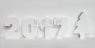 新的,2017年,贺卡,圣诞卡,水平画幅,无人,符号,圣诞树,白色