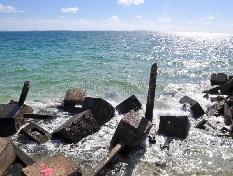 心型,破浪堤,水,水平画幅,印度洋,块状,蓝色,人造,面部表情,海洋