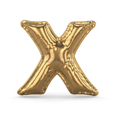 三维图形,英文字母x,气球,金色,充气品,分离着色,英语,单词,背景分离,字母