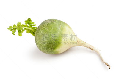萝卜,一个物体,绿色,水平画幅,无人,生食,特写,白色,清新,叶子