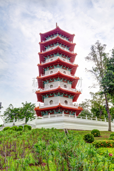 新加坡,宝塔,东方石景花园,自然,垂直画幅,美,公园,宁静,地形,建筑