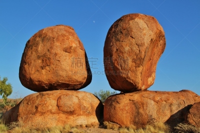 魔鬼大理石,秘密,平衡折角灯,tennant creek,国际野生物保护公园,北领地州,自然,水平画幅,地形,岩石