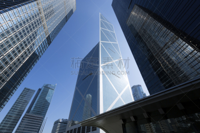 建筑外部,商务,长江中心,未来,水平画幅,无人,玻璃,透视图,组物体,户外