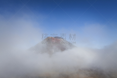 北,火山,瑙鲁赫伊山,熔岩,火山地形,天空,公园,褐色,水平画幅,雪