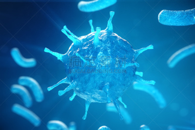 Viral hepatitis infection causing chronic liver disease, Hepatitis viruses. 3d illustration