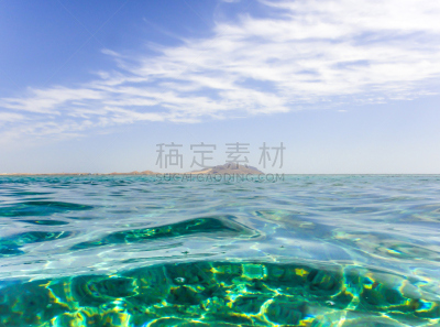 蒂朗岛,红海,中东,天空,水平画幅,无人,云,户外,岛,摄影