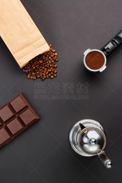 背景,咖啡,垂直画幅,烤咖啡豆,留白,褐色,咖啡馆,阿拉比卡咖啡,自动后期制作过滤器,无人