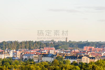 诺咸顿,英格兰,都市风景,城镇,英国,视角,早晨,诺坦普顿郡,尖顶,校园