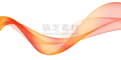 橙色,绘画插图,平滑的,彩色图片,抽象,波形,现代,波浪,背景,未来