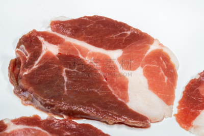 横截面,肉,清新,蛋白质,人类肌肉,瘦弱,白色背景,红色,木制,中间部分