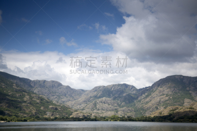 湖,萨莫拉,自然,图像,水,岩石,夏天,户外,水平画幅,旅行者