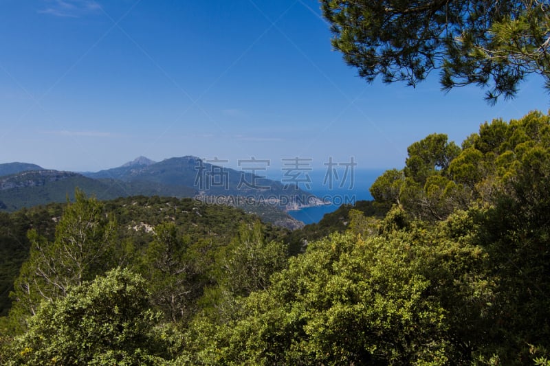 马略卡,sierra de tramuntana,水平画幅,山,无人,巴利阿里群岛,户外,海洋,西班牙,摄影