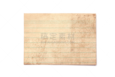 索引卡,古老的,组物体,分离着色,生锈的,方格纸,空白的,留白,办公用品,水平画幅