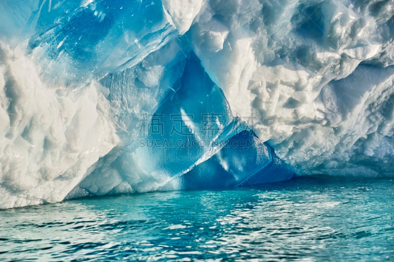 冰山,峡湾,格陵兰,水,天空,美,气候,水平画幅,雪,户外