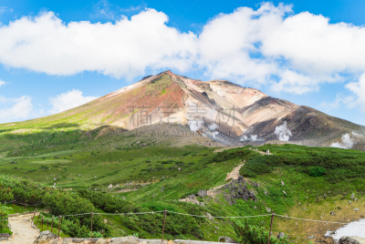 北海道,山,日本,风景,在上面,旭岳火山,大雪山,大雪山国家公园,天空,美