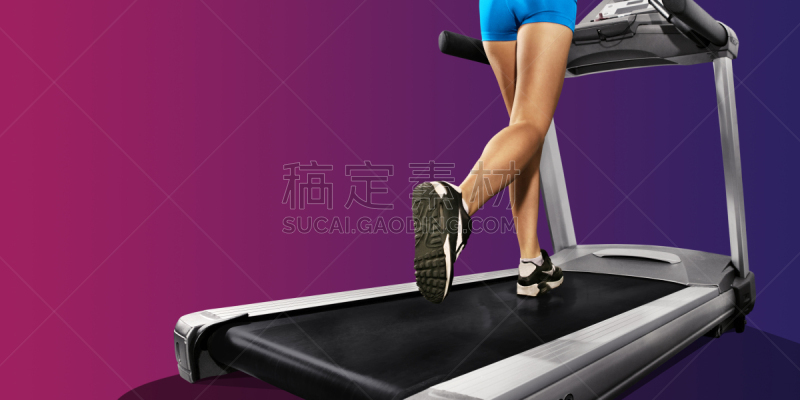 跑步机,运动,女人,健美身材,慢跑,腿,分离着色,女孩,运动竞赛,追踪器