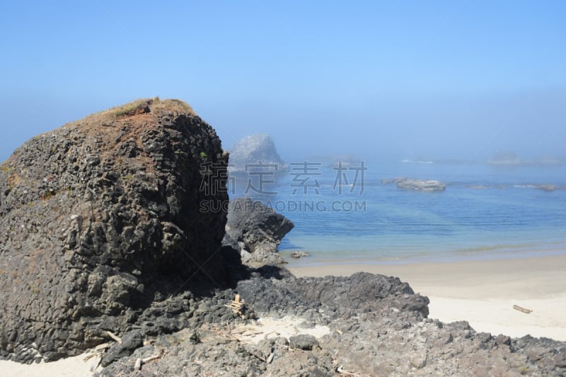 海滩,俄勒冈州,干草堆岩,沙子,太平洋海岸,海岸地形,灯塔楼,光,纽约,国际著名景点