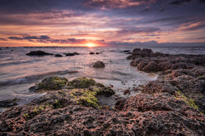 redcliffe,海滩,河岸,旅游目的地,水平画幅,无人,海景,户外,澳大利亚,日出