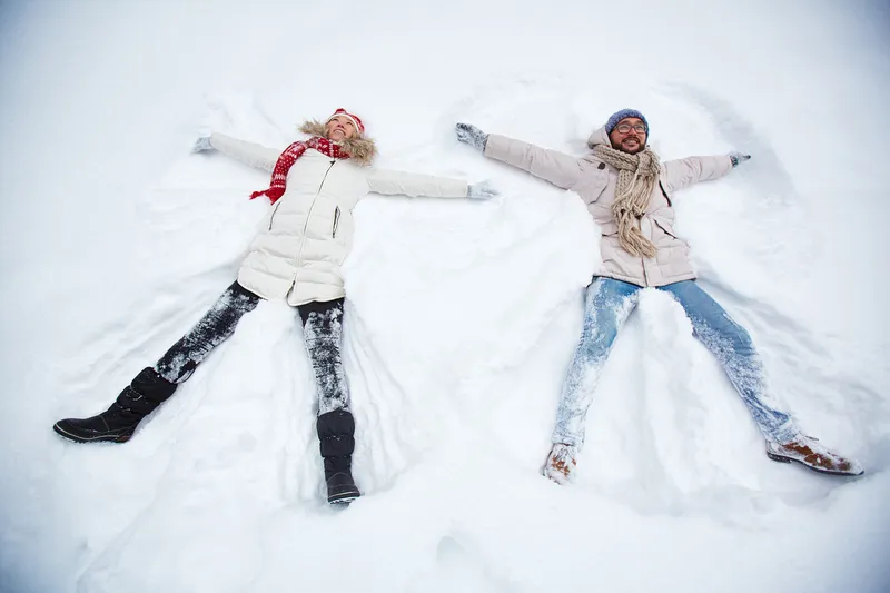 雪天使 雪天使图片 雪天使素材下载 稿定素材