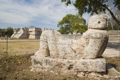 柴可墓圣坛,platform of the jaguars and eagles,契晨-伊特萨,墨西哥北部,纪念碑,古代文明,水平画幅,建筑,无人,古老的