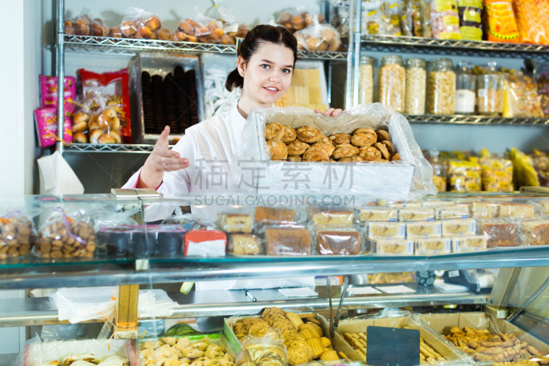 饼干,塞满了的,青年女人,阿帕奇族,烤饼,古怪的,脆饼干,水平画幅,贩卖,促销