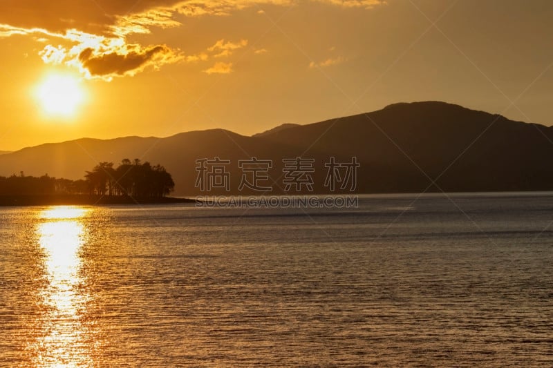 英国,苏格兰,林尼湾,洛哈伯,湖,背景,户外,阿盖尔-比特,苏格兰湖,苏格兰高地