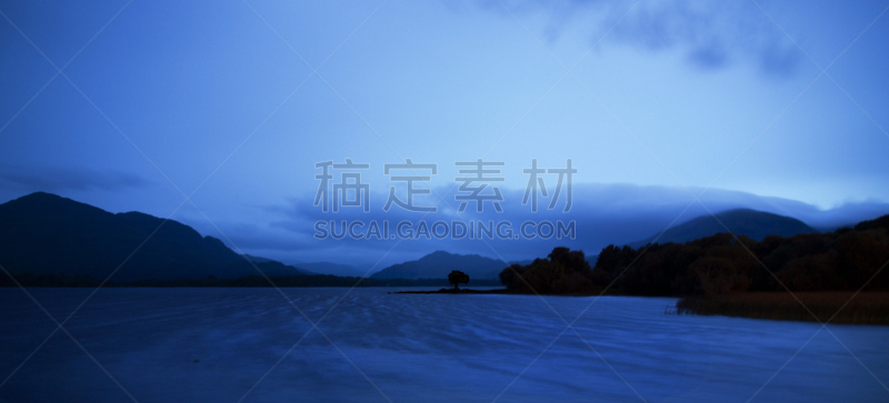 lough leane,基拉尼,克俐环,凯瑞郡,芒斯特省,天空,水平画幅,山,夜晚,无人