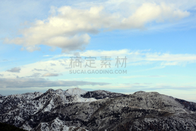 雪,山,挂颈衣,思诺山,水平画幅,蓝山,无人,假日别墅,安达卢西亚,户外